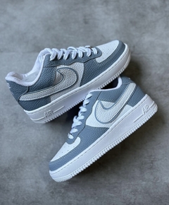 Tênis Feminino Air Force One Cinza Branco - comprar online