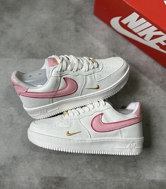 Tênis Feminino Air Force One Branco Rosa