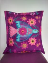 FUNDA DE ALMOHADÓN PAJARITO VIOLETA
