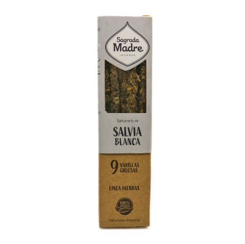 SAGRADA MADRE - Sahumerio de Salvia Blanca x 9 varillas