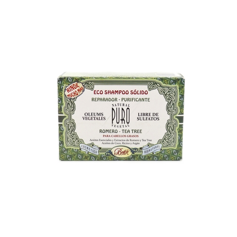 BOTIK PURO - Shampoo Sólido Reparador Romero Tea Tree x 80 grs