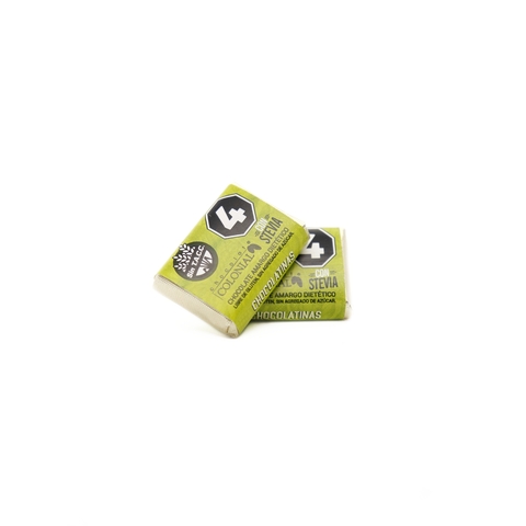 CHOCOLATE COLONIAL - Chocolatinas al 70 % con Stevia x 5 grs