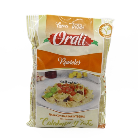 ORALÍ - Ravioles de Calabaza y Tofu x 500 grs