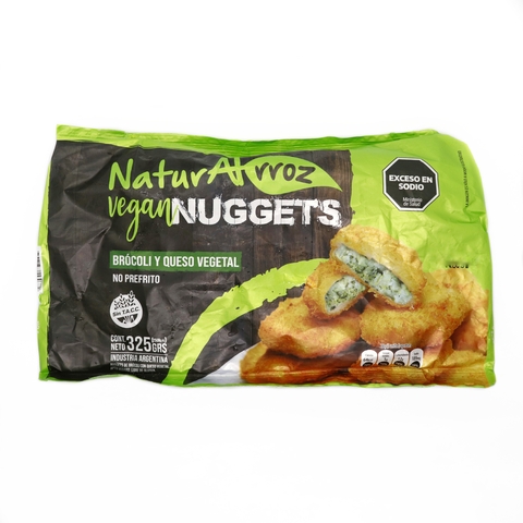 NATURALRROZ - Vegan Nuggets de Brócoli y Queso Vegetal x 375 grs