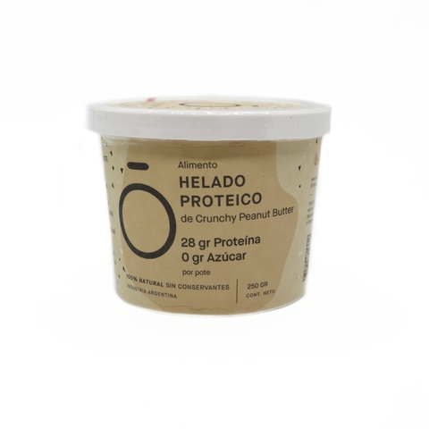 HOLSOM - Helado Proteico Sin Azúcar CRUNCHY Peanut Butter x 250 grs