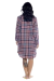 Camisola Chemise Xadrez Bordô - comprar online