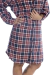 Camisola Chemise Xadrez Bordô na internet