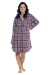Camisola Chemise Xadrez Bordô
