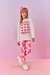 Conjunto Infantil Menina Blusa E Legging Corações Rosa Mundo Cinti na internet