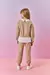 Conjunto Infantil Menina Blusão Com Gola E Calça Bege Mundo Cinti - comprar online