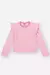 Blusa Infantil Menina Listrada Rosa Mundo Cinti