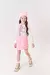 Conjunto Infantil Menina Blusa E Saia Pelo Rosa Mundo Cinti - comprar online