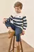 Blusão Infantil Menino Listrado Natural Divertto - comprar online