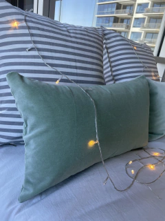 Imagen de Almohadón pana verde aqua