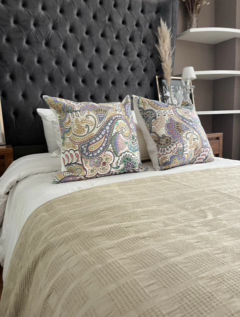 Almohadón estampado Lilas