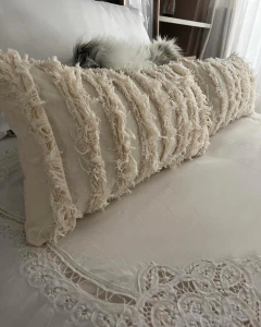 Almohadón flecos - comprar online