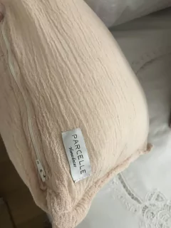 Almohadón gasa rosa - Parcelle Home