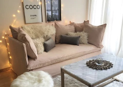 Par almohadones terciopelo gris - comprar online