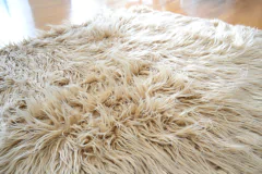 Alfombra pelo largo canela - comprar online