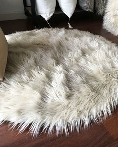 Alfombra redonda pelo crudo en internet