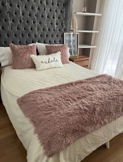 Juego de cama piel ultra soft rosa viejo (2 plazas)