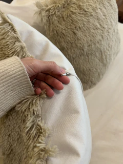 Almohadón piel ultra soft beige - tienda online
