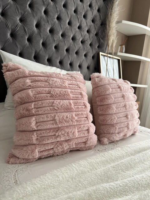 Almohadón piel Andes rosa - comprar online