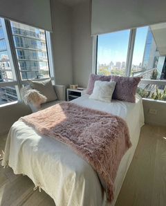 Pie de cama ultra soft rosa viejo