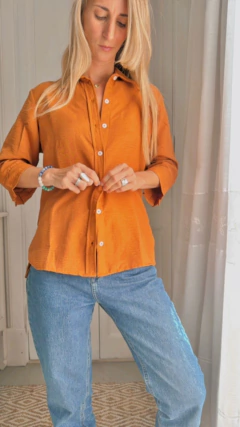 CAMISA LA BORDEVOY MUJER CARAMEL - comprar online