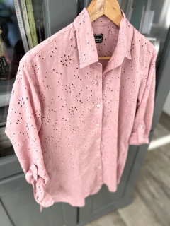 CAMISA LA BORDEVOY MUJER, BRODERIE ROSA