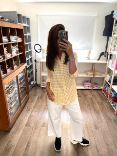 Imagen de Camisa La Bordevoy Mujer, Rafaella Amarilla