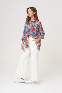 CAMISA LA BORDEVOY MUJER, RED VELVET - comprar online