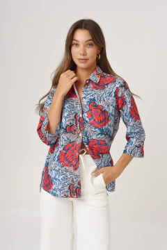 CAMISA LA BORDEVOY MUJER, RED VELVET - tienda online