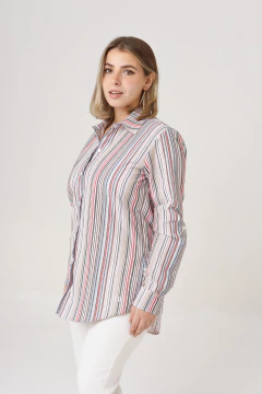 CAMISA LA BORDEVOY MUJER, MIL RAYAS MANGAS LARGAS en internet