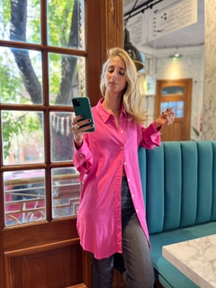 CAMISA LA BORDEVOY MUJER, BASICA FUCSIA