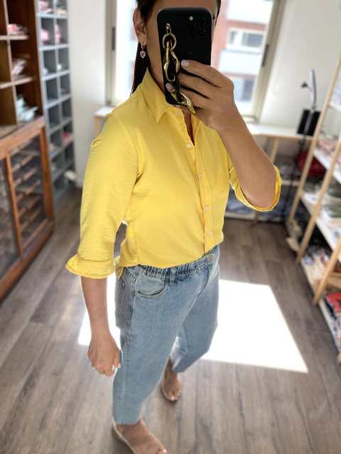 CAMISA LA BORDEVOY MUJER, AMARILLO