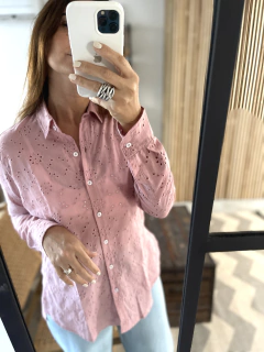 CAMISA LA BORDEVOY MUJER, BRODERIE ROSA