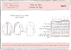 CAMISA LA BORDEVOY MUJER, ROJA