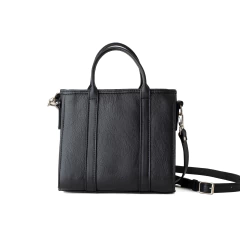 Cartera Nibo de Cuero Negro - MBA MediumBsAs