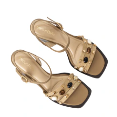 Sandalia Cairo de Cuero Camel