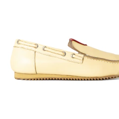 Mocasin Cervo de Cuero Amarillo - MBA MediumBsAs