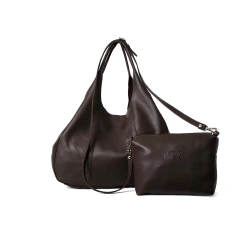 Cartera Kila de Cuero Cndr Marron Chocolate en internet