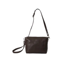 Cartera Kila de Cuero Cndr Marron Chocolate - MBA MediumBsAs