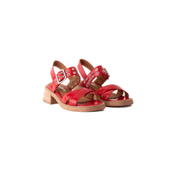 Sandalia Manzi Rojo Charol - comprar online