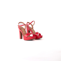 Sandalia Merci Rojo Charol - comprar online