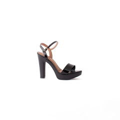 Sandalia Merci Negro Charol - comprar online