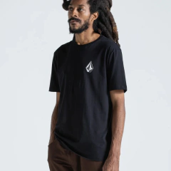 Camiseta Regular Volcom Iconic Preta