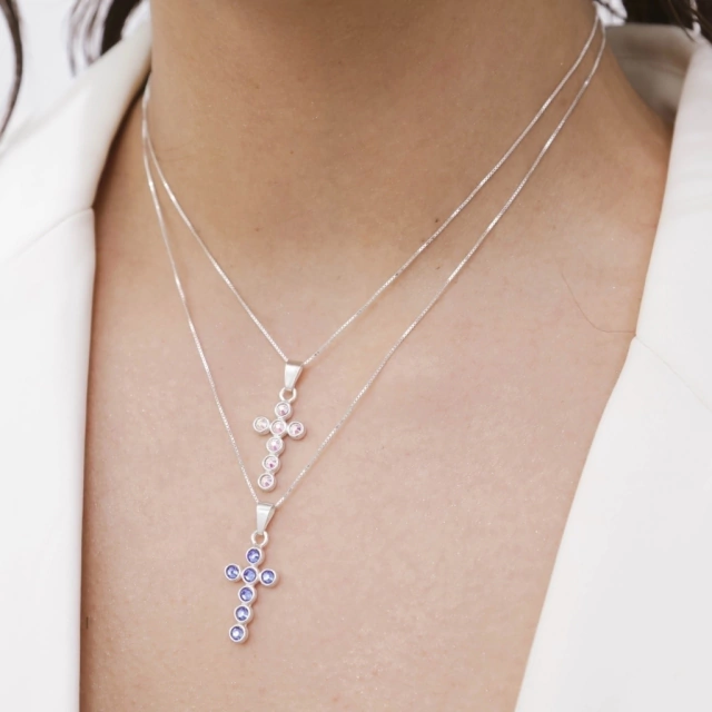 Dije Silver Cross thumbnail 2