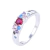 Anillo Waves Multicolor - Plata 925