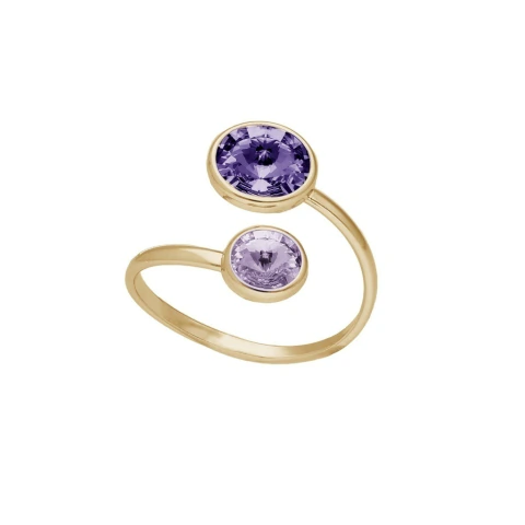 Anillo Positano Ajustable - Baño Oro - Blühend Crystals